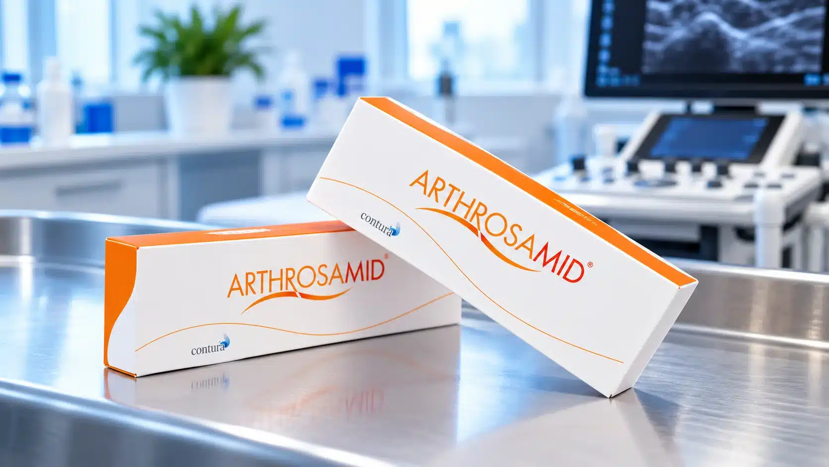 Ultrasound-guided Arthrosamid injection for knee osteoarthritis to help reduce pain and improve joint function.