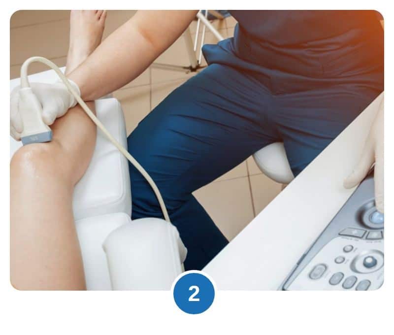 Ultrasound diagnostic scan at Joint Care North East